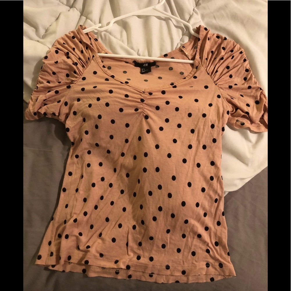 H&M Cute polka dot top